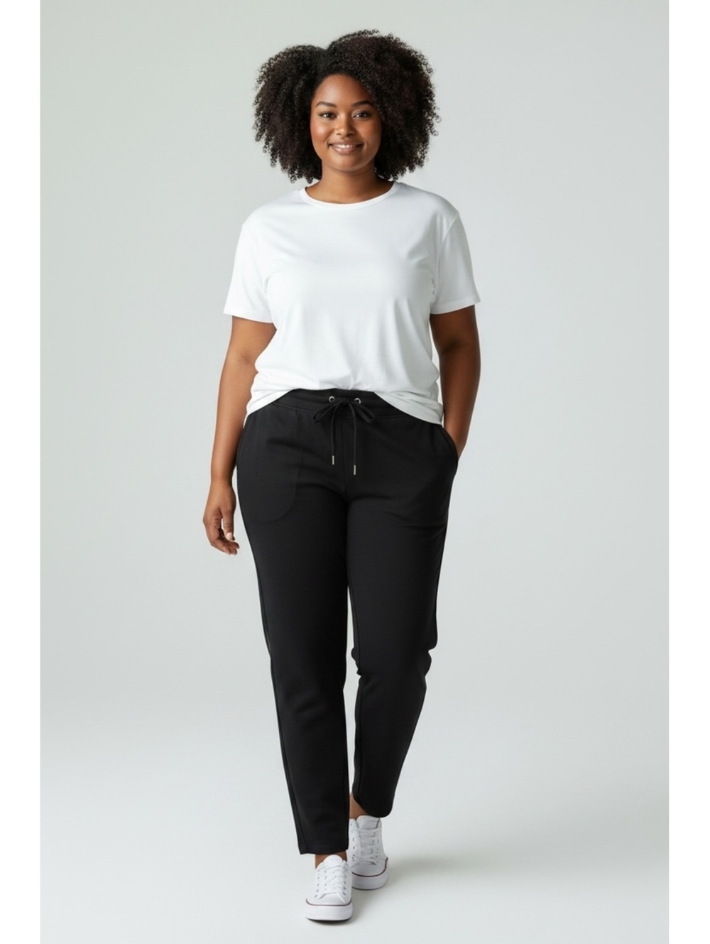 NWT Onque Casuals Black Easy Riders Lounge Pants Women's XL Comfort Straight Leg